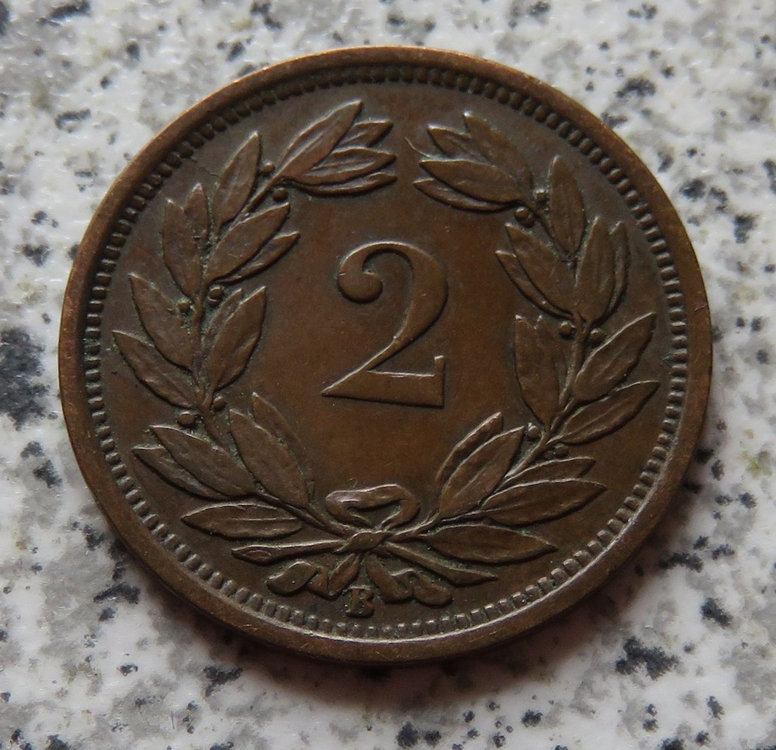  Schweiz 2 Rappen 1883 B   