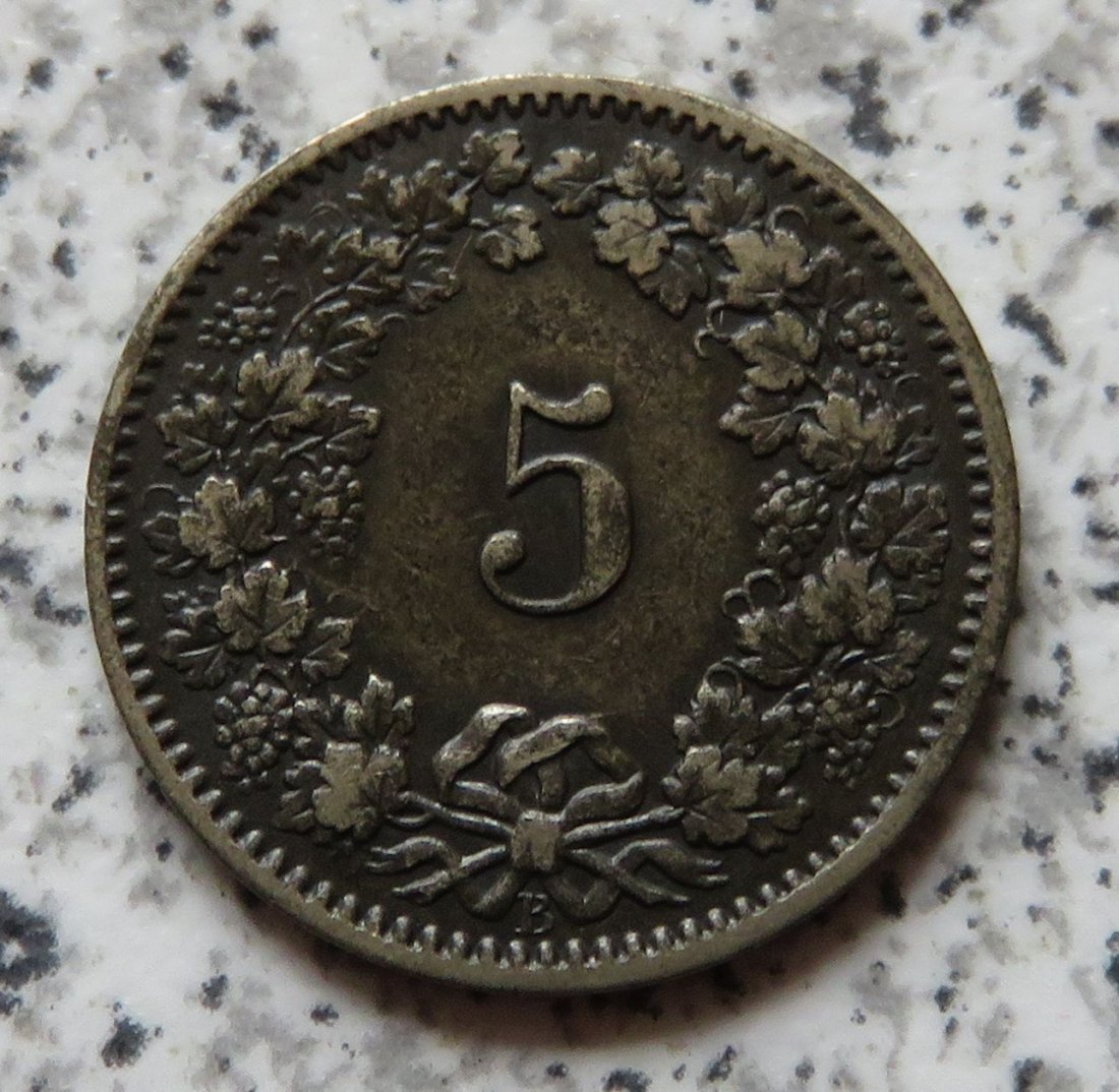  Schweiz 5 Rappen 1874 B   