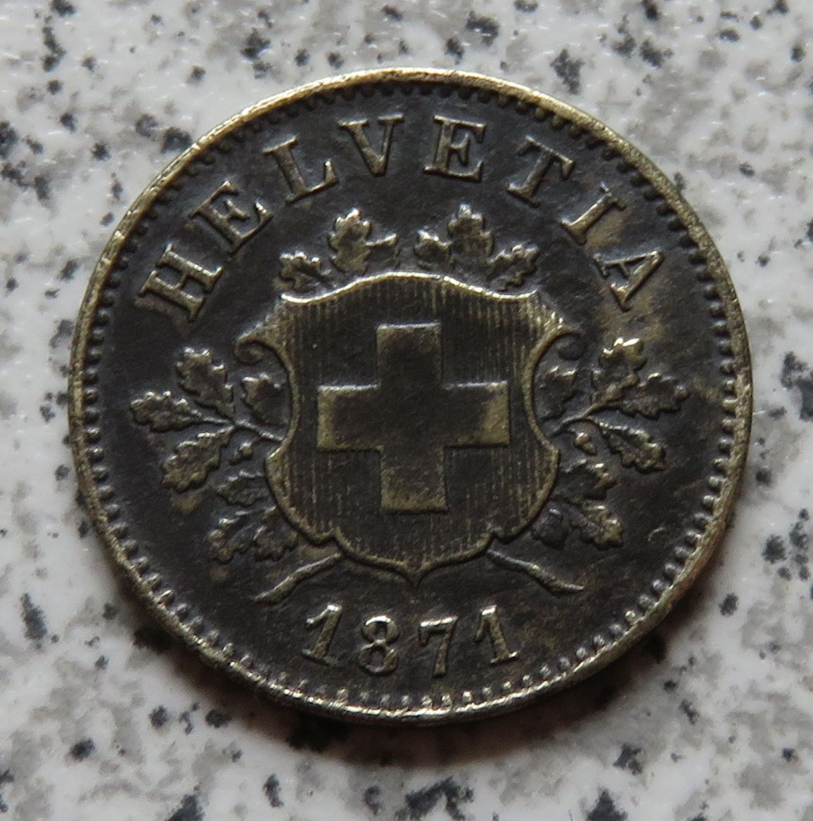  Schweiz 10 Rappen 1871   