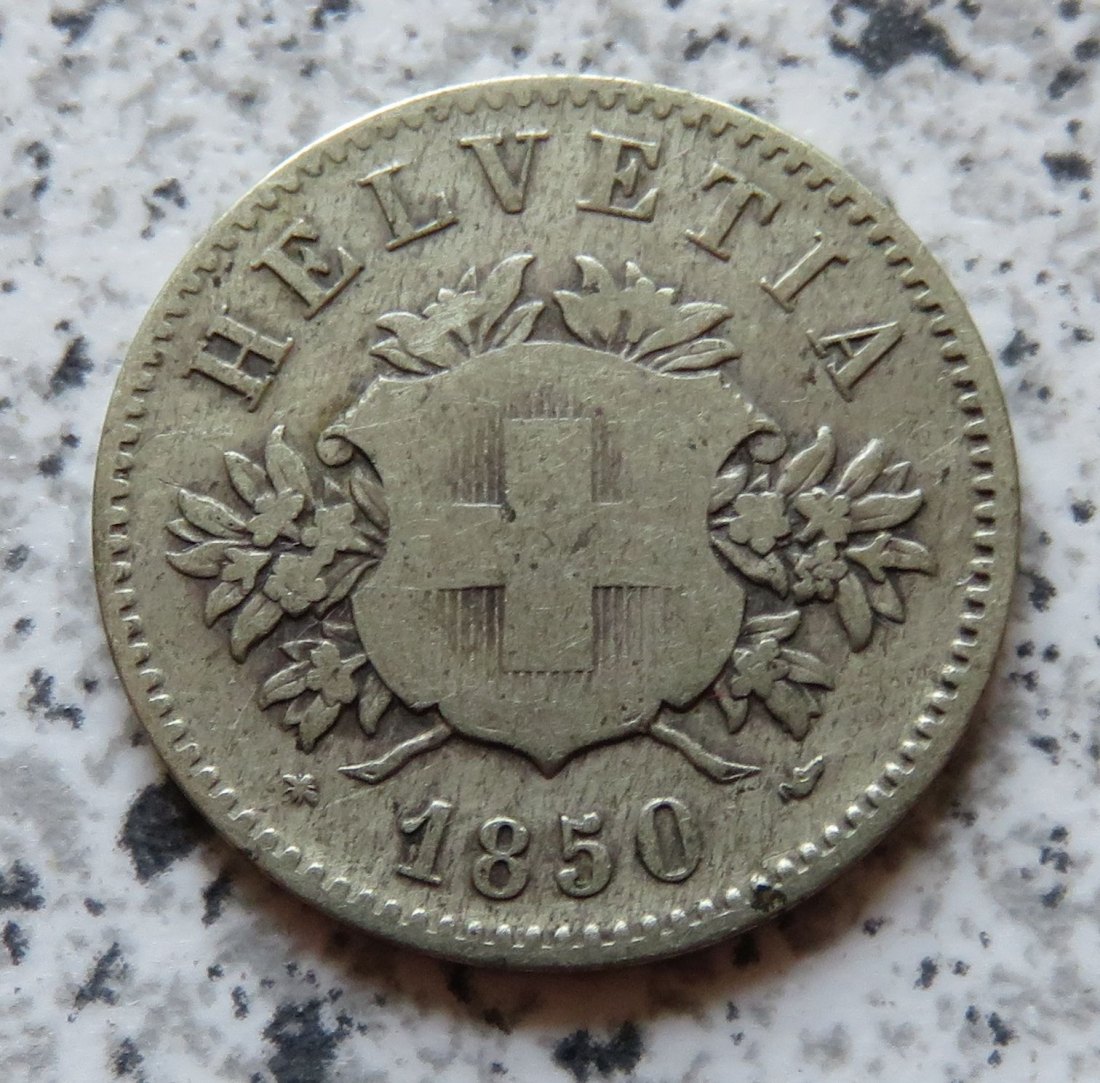  Schweiz 20 Rappen 1850 BB   