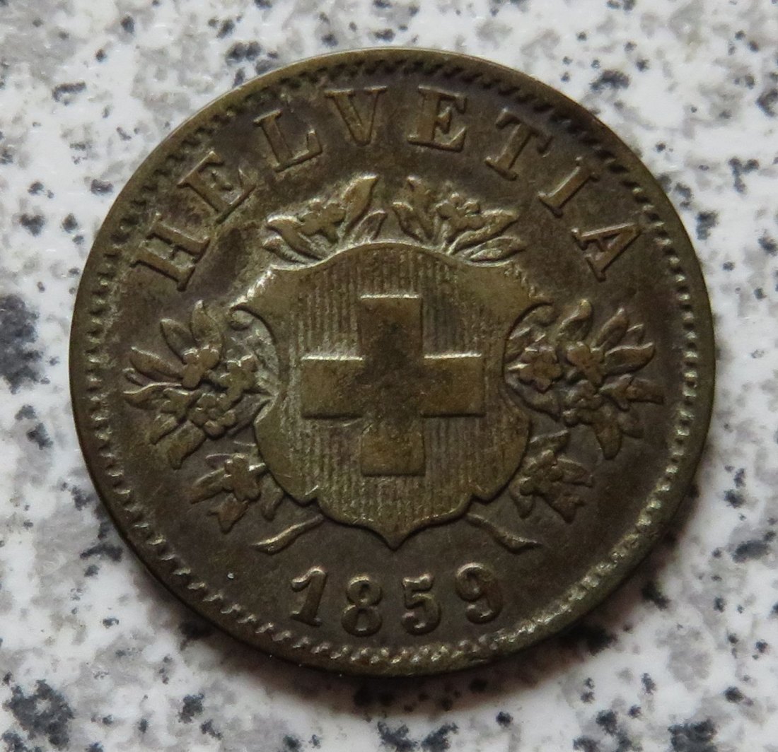  Schweiz 20 Rappen 1859 B   