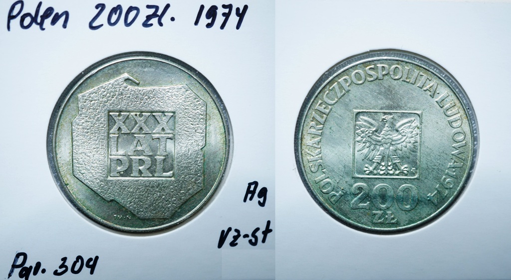  Polen, 200 Zloty 1974   