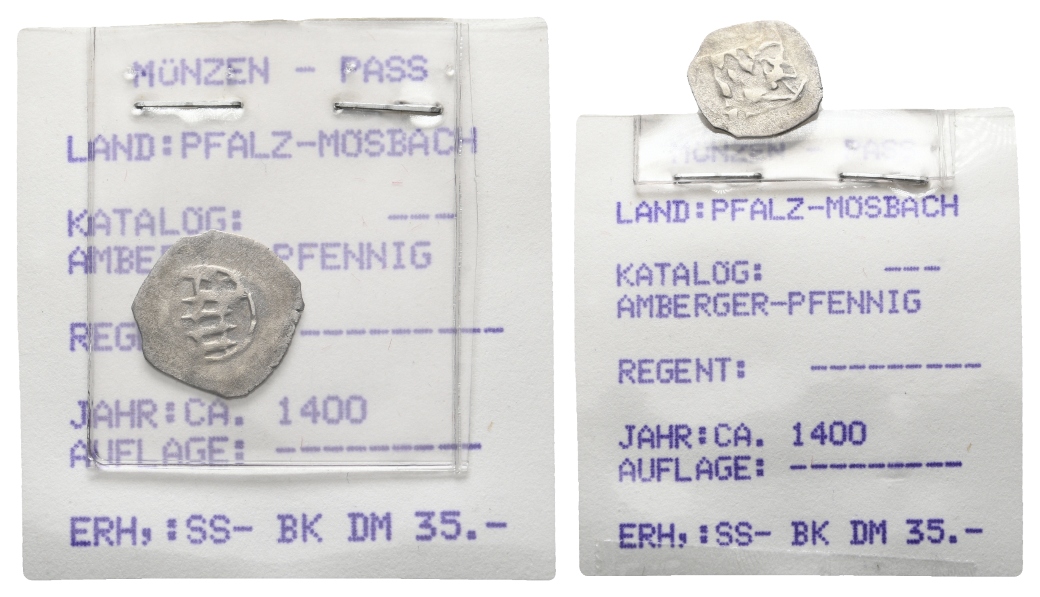  Mosbach; Mittelalter Pfennig   