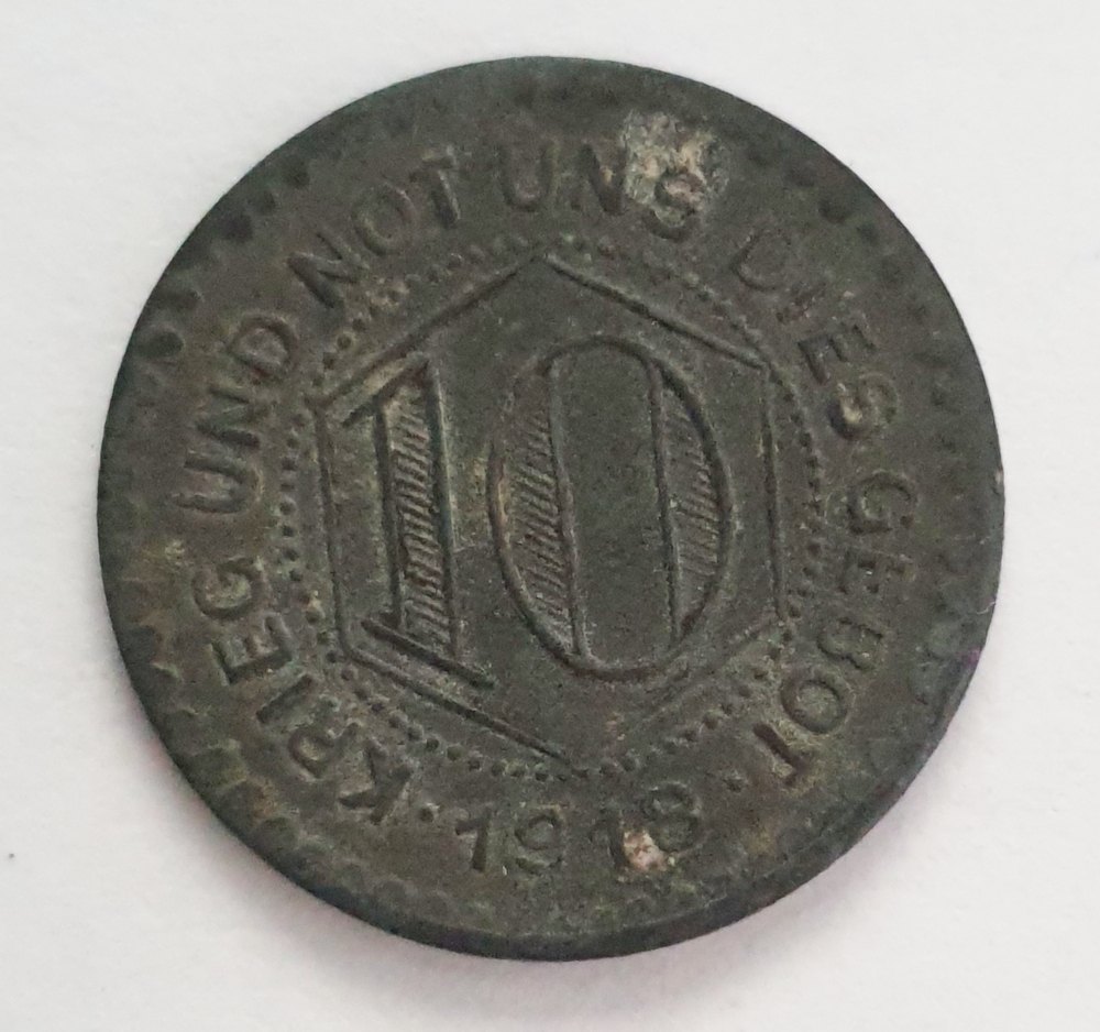  Stadtgemeinde Calw 10 Pfennig 1918   