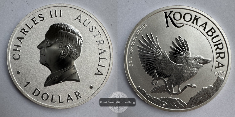  Australien. 1 Dollar 2009 Kookaburra FM-Frankfurt KM#4719 Feinsilber: 31,1g   