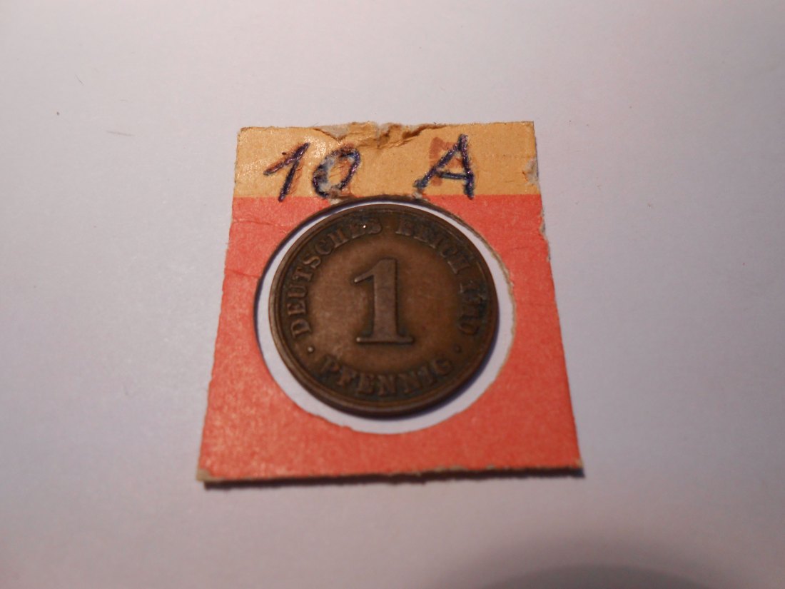  P4.Kaiserreich 1 Pfennig 1910 A   