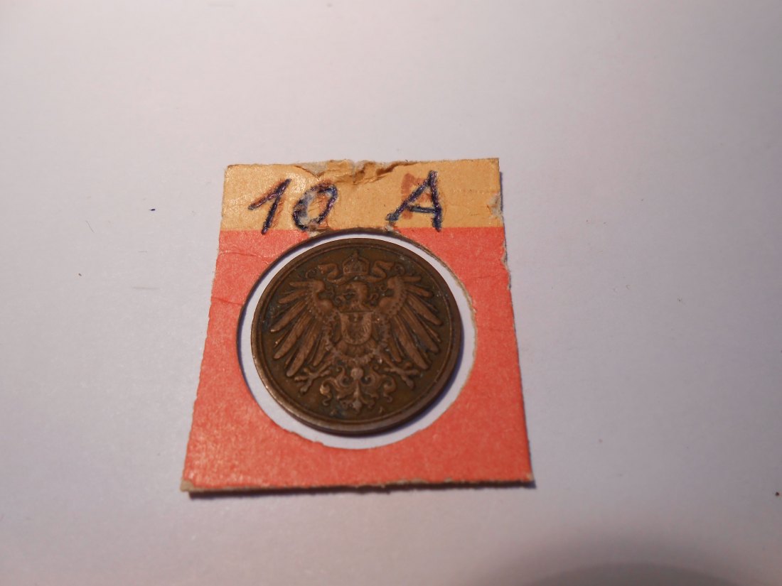  P4.Kaiserreich 1 Pfennig 1910 A   