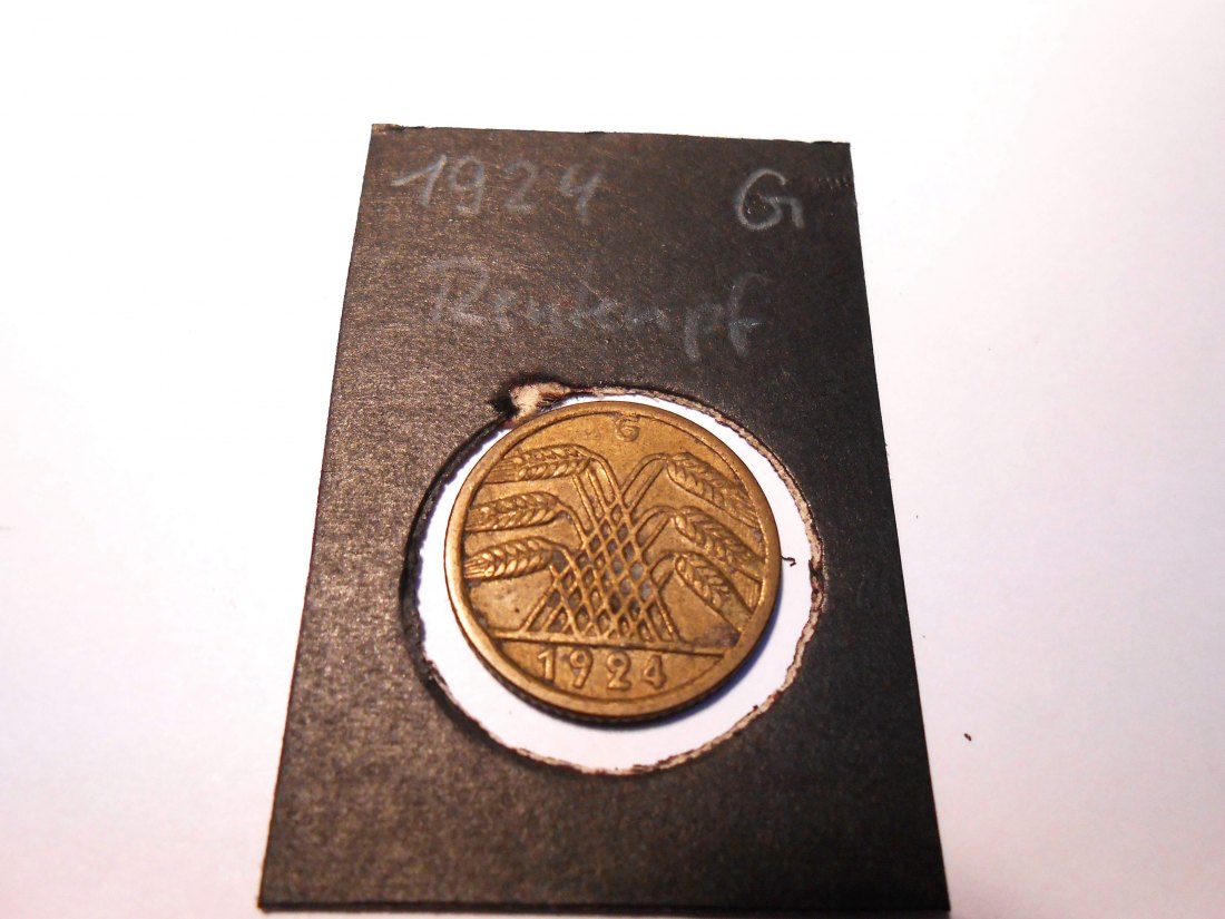  P12. 5 Rentenpfennig, 1924 G   