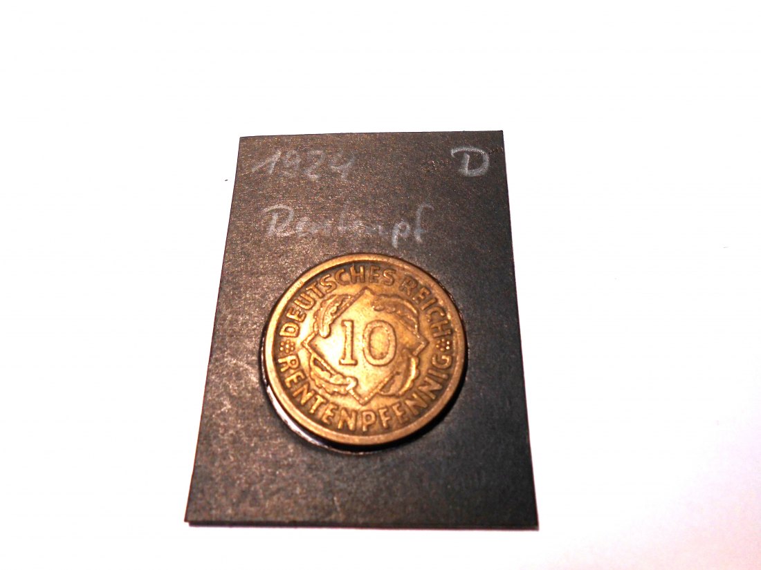  P15. 10 Rentenpfennig, 1924 D   