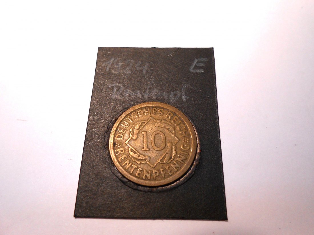  P16. 10 Rentenpfennig, 1924 E   