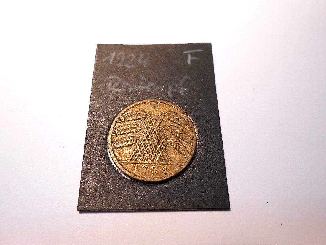  P17. 10 Rentenpfennig, 1924 F   