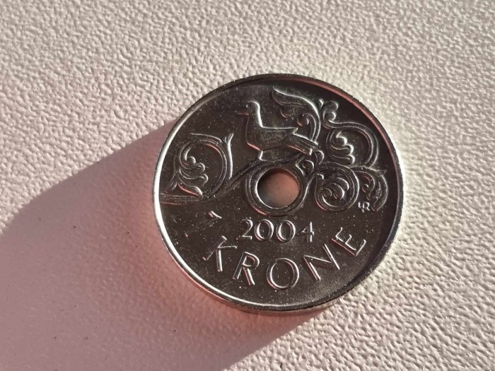  Norwegen 1 Krone 2004 VZ   