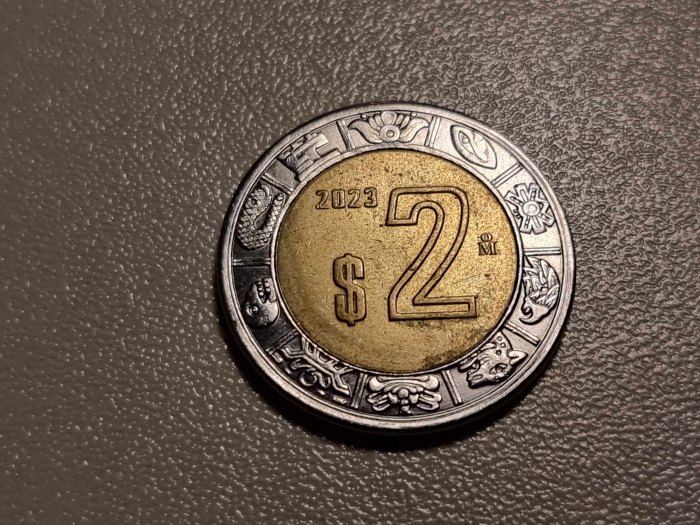  Mexico 2 Pesos 2023 VZ   