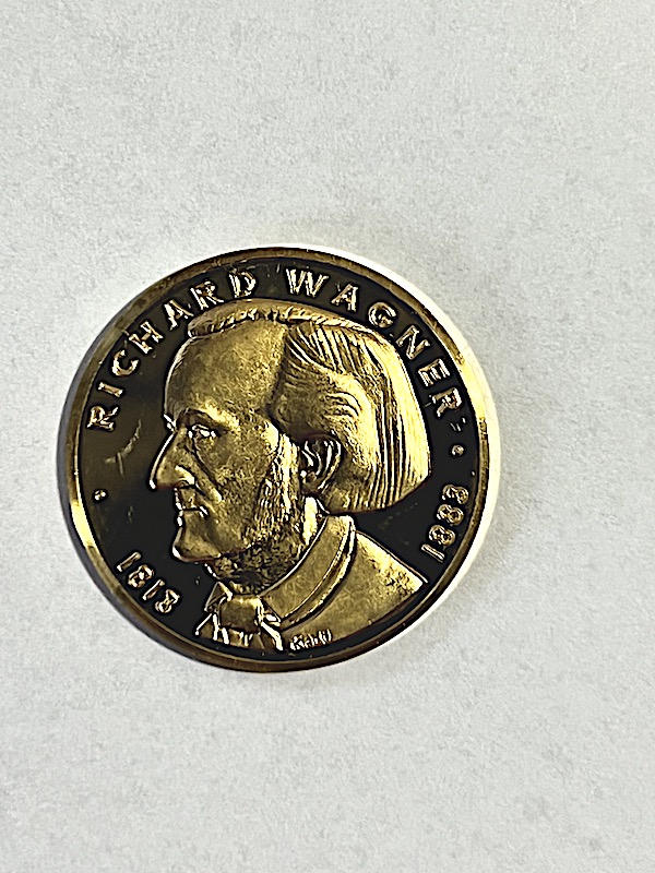  Goldmedaille 1968 Richard Wagner Gewicht: 8,54g Feingold   