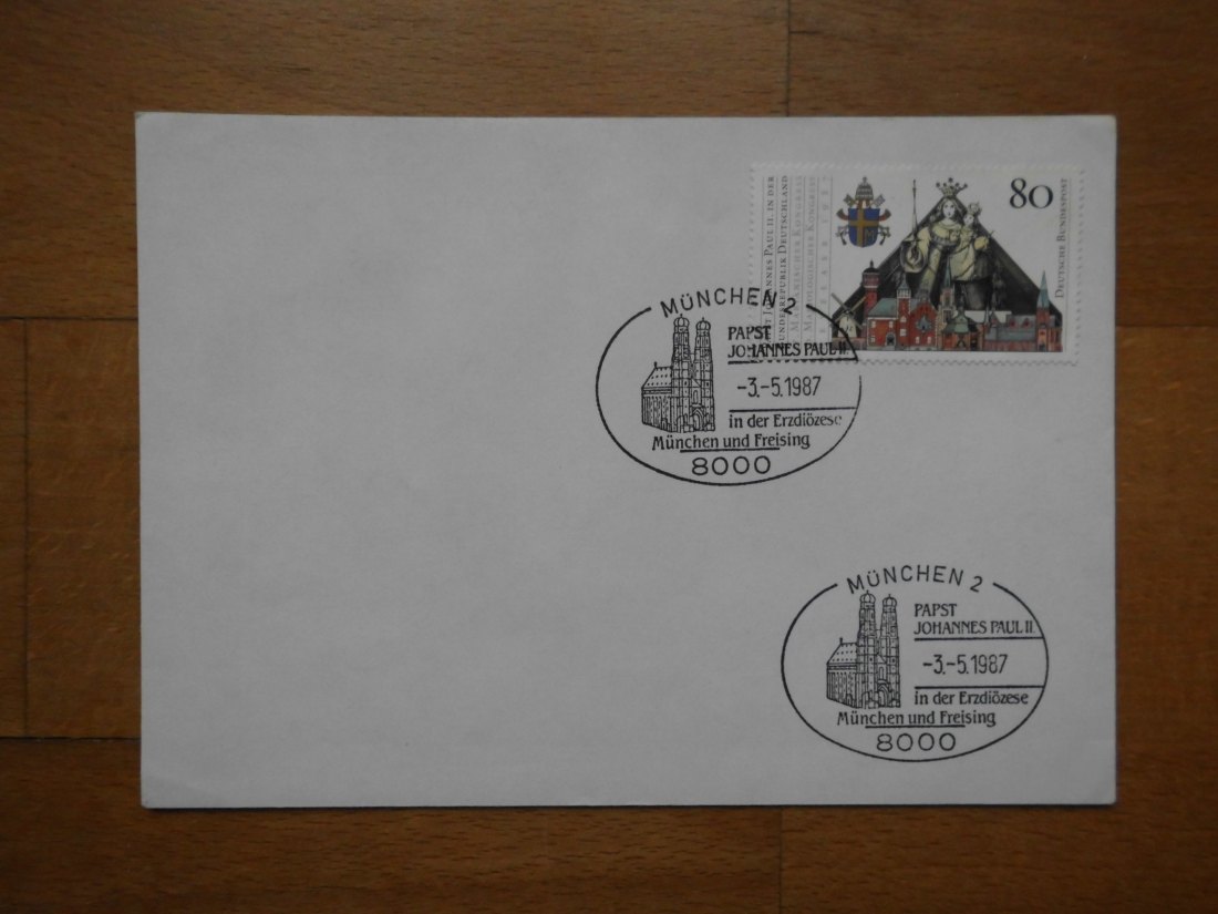  Bundespost: Sonderstempel Papst Johannes Paul II. (1987)   