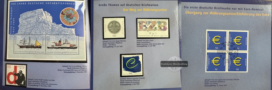  Deutschland D-Mark (2001) und Euro (2002) Währungswechsel FM-Frankfurt   