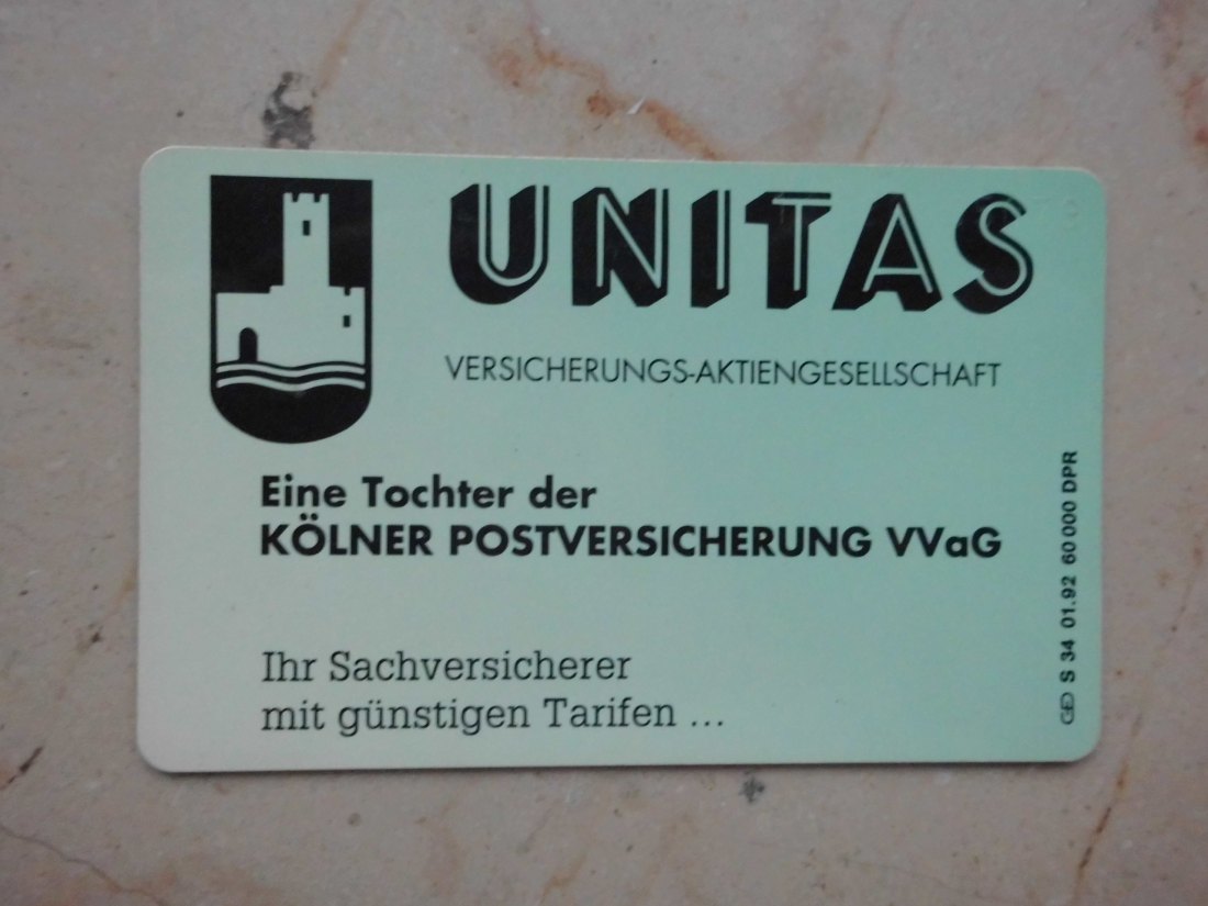  Deutschland: Unitas Versicherungsgesellschaft (1992), s.u.   