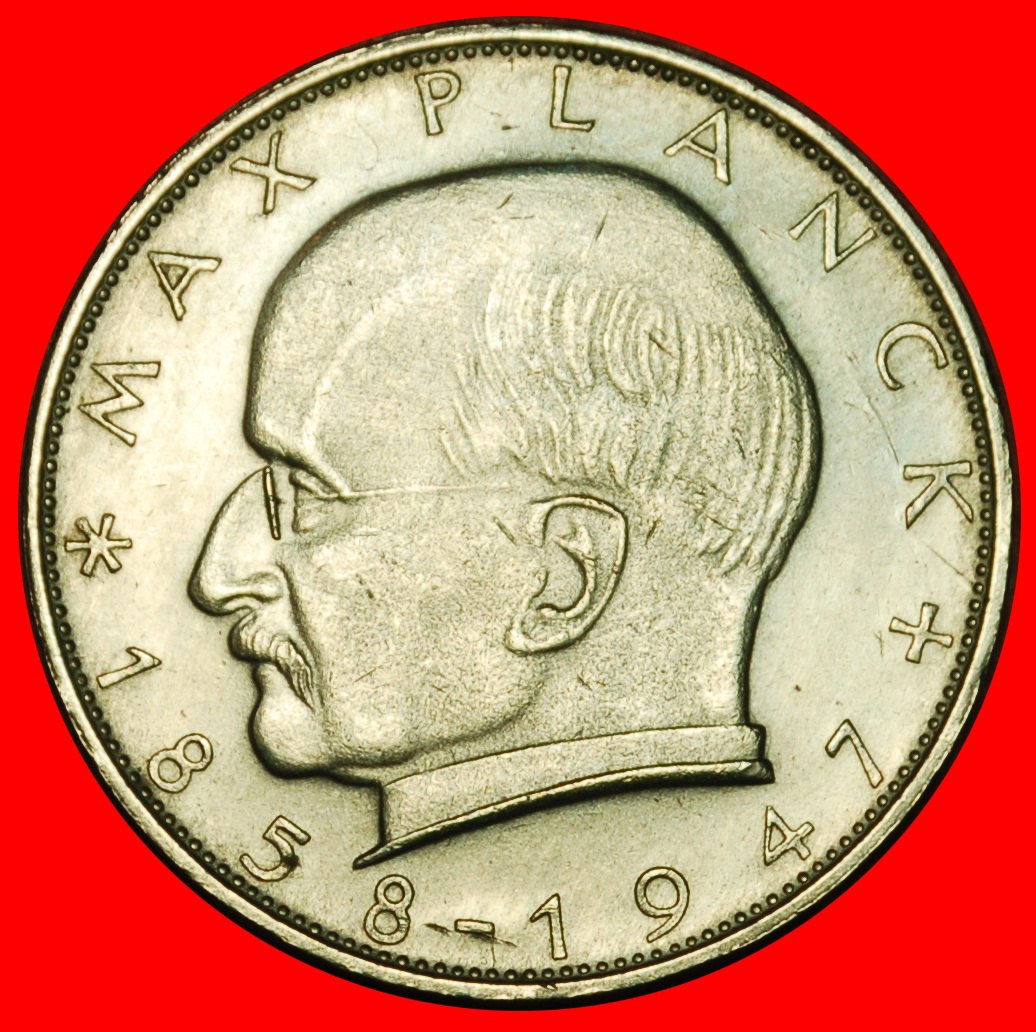  * NOBEL PRIZE 1918:GERMANY★2 MARKS 1970G★PLANCK 1858-1947★BADEN-WUERTTEMBERG★LOW START ★ NO RESERVE!   