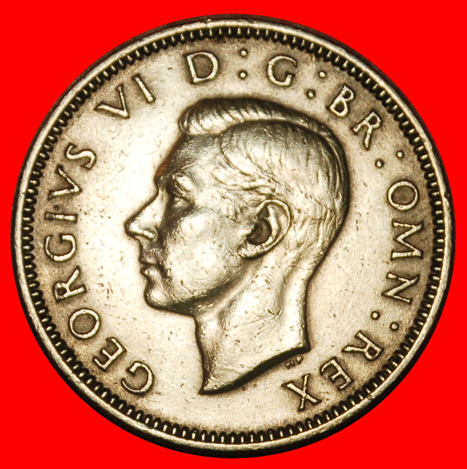  Ⰶ SCOTTISH CREST (1949-1951):  GREAT BRITAIN ★ 1 SHILLING 1951 WITHOUT INDIA★LOW START ★ NO RESERVE!   