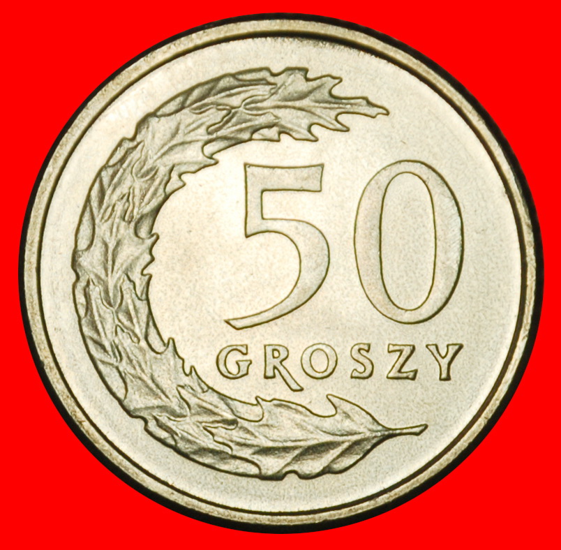  Ⰶ PRIVATE MINT (1990-2016): POLAND ★ 50 GROSZES 1992! UNC MINT LUSTRE!★LOW START★NO RESERVE!   