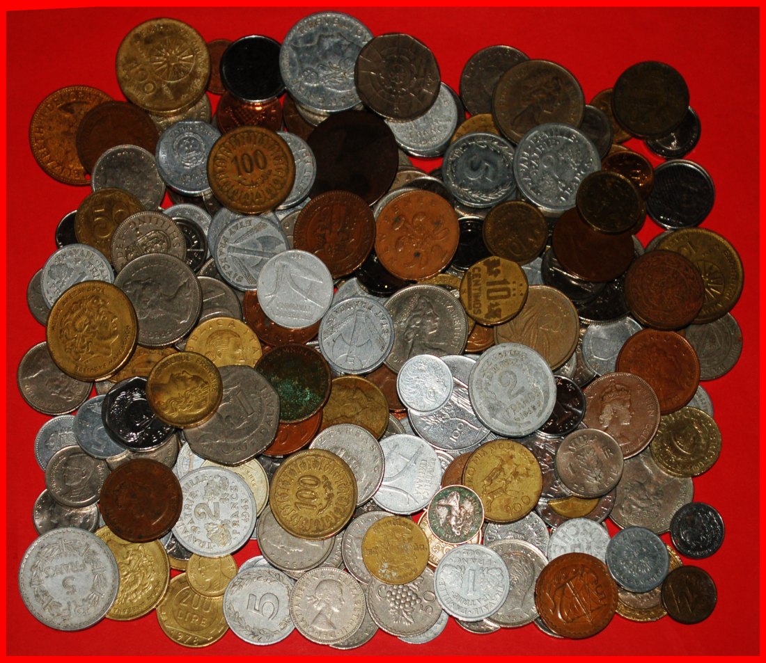  Ⰶ KILO: LARGE LOT ★ HUNDREDS OF WORLD COINS!★LOW START ★ NO RESERVE!   