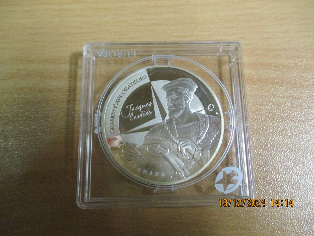  10 Euro Frankreich 2011 Jacques Cartier Silbermünze   