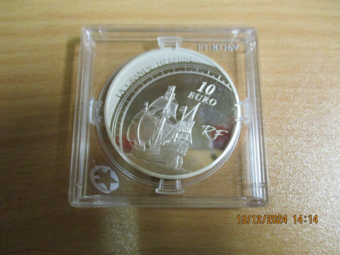  10 Euro Frankreich 2011 Jacques Cartier Silbermünze   