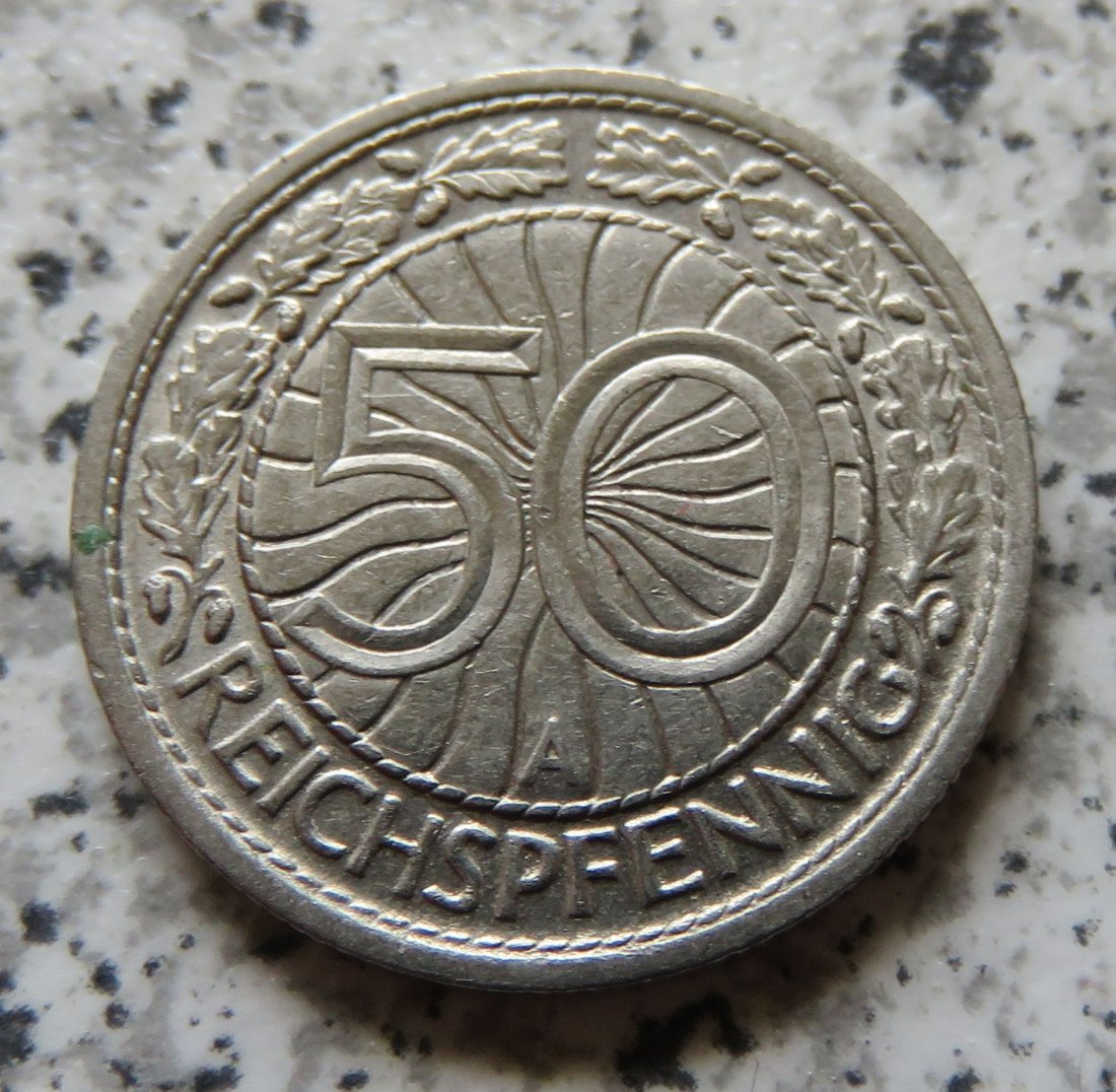  Weimarer Republik 50 Pfennig 1927 A   