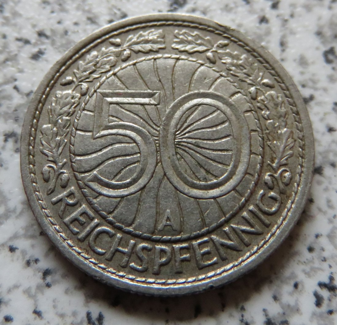  Weimarer Republik 50 Pfennig 1930 A   