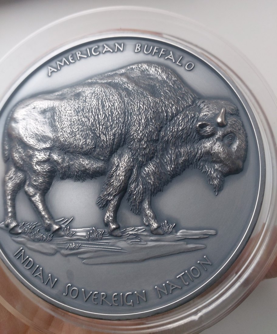  1 Kilo Kg Silber High Relief Sitting Bull Oglala Lakota Sioux LESEN 2023 TRAUMSTÜCK nur 199   