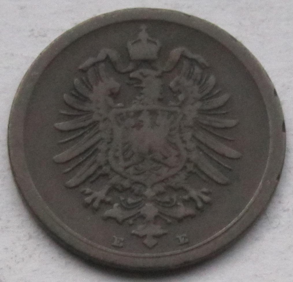  Kaiserreich: 1 Pfennig 1885 E   