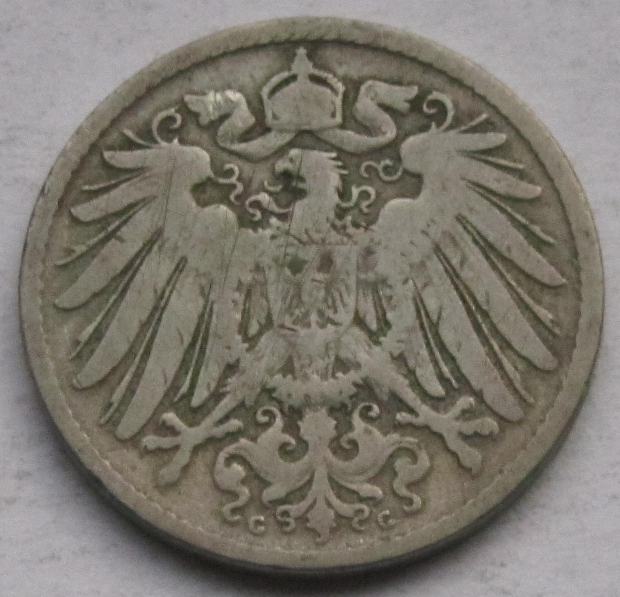  Kaiserreich: 10 Pfennig 1891 G   