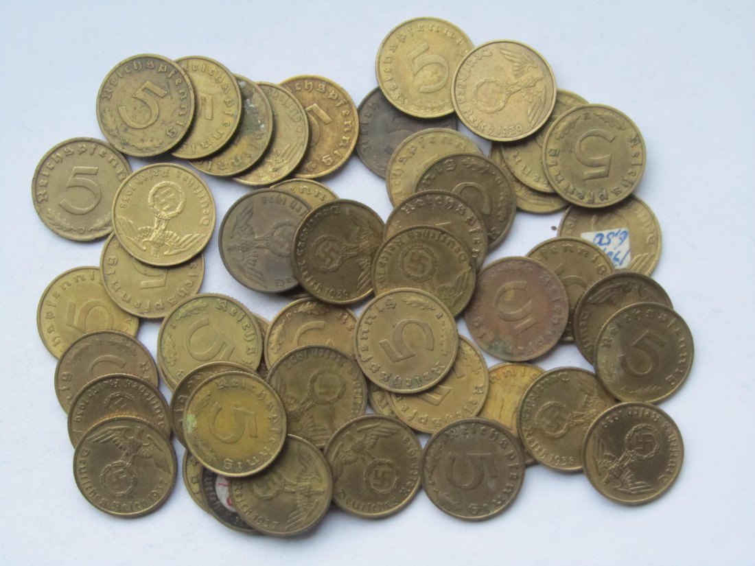  Deutsches Reich: 50 x 5 Pfennig (Jaeger 363)   