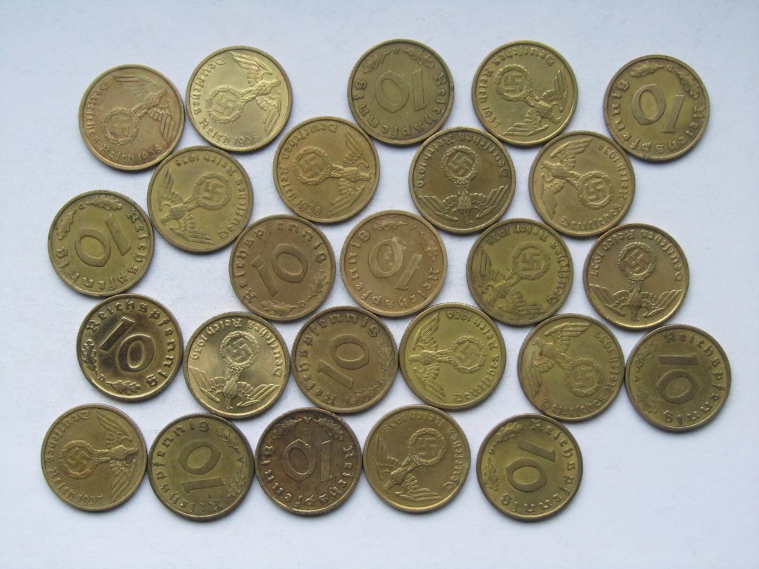  Deutsches Reich: 25 x 10 Pfennig (Jaeger 364)   