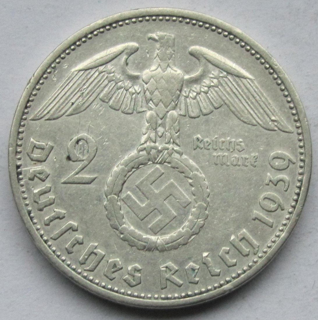  Deutsches Reich: 2 Mark 1939 E   