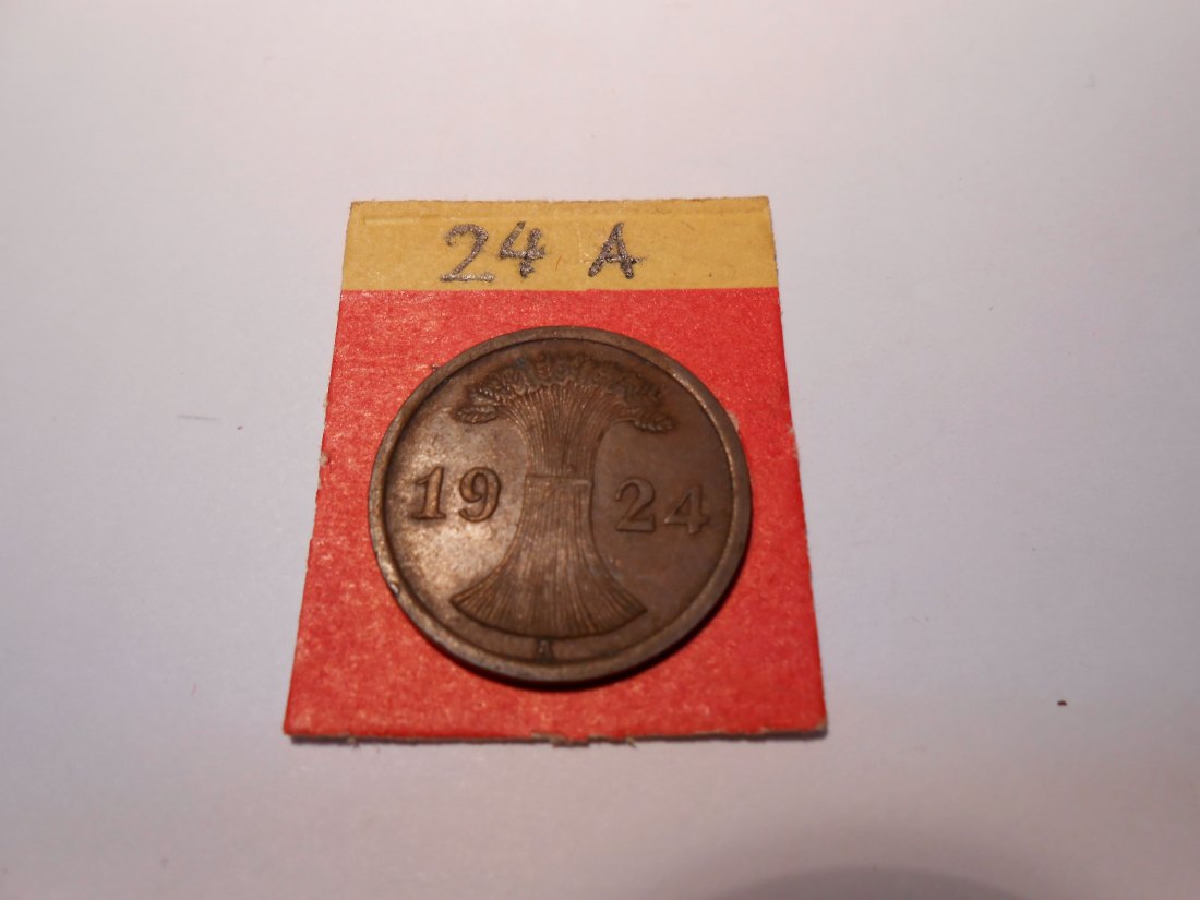  P20. 2 Reichspfennig, 1924 A, Bronze,   