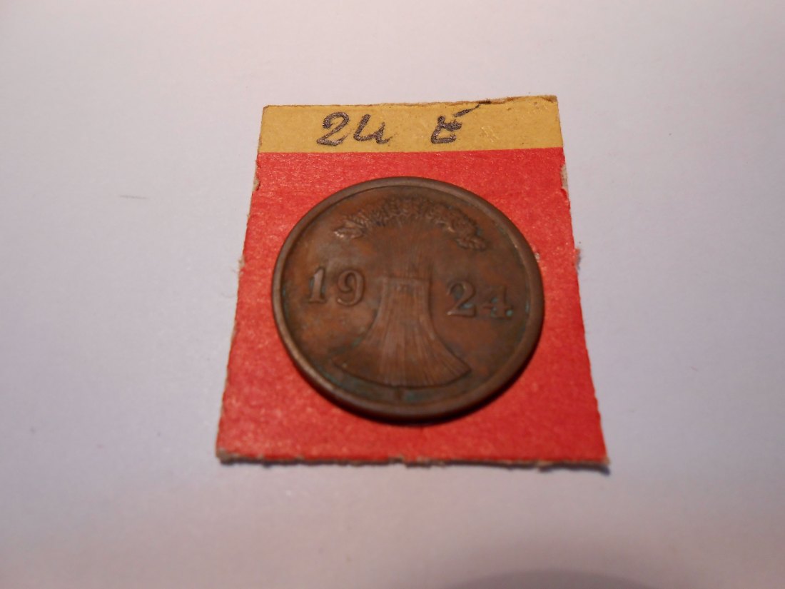  P21. 2 Reichspfennig, 1924 E, Bronze   