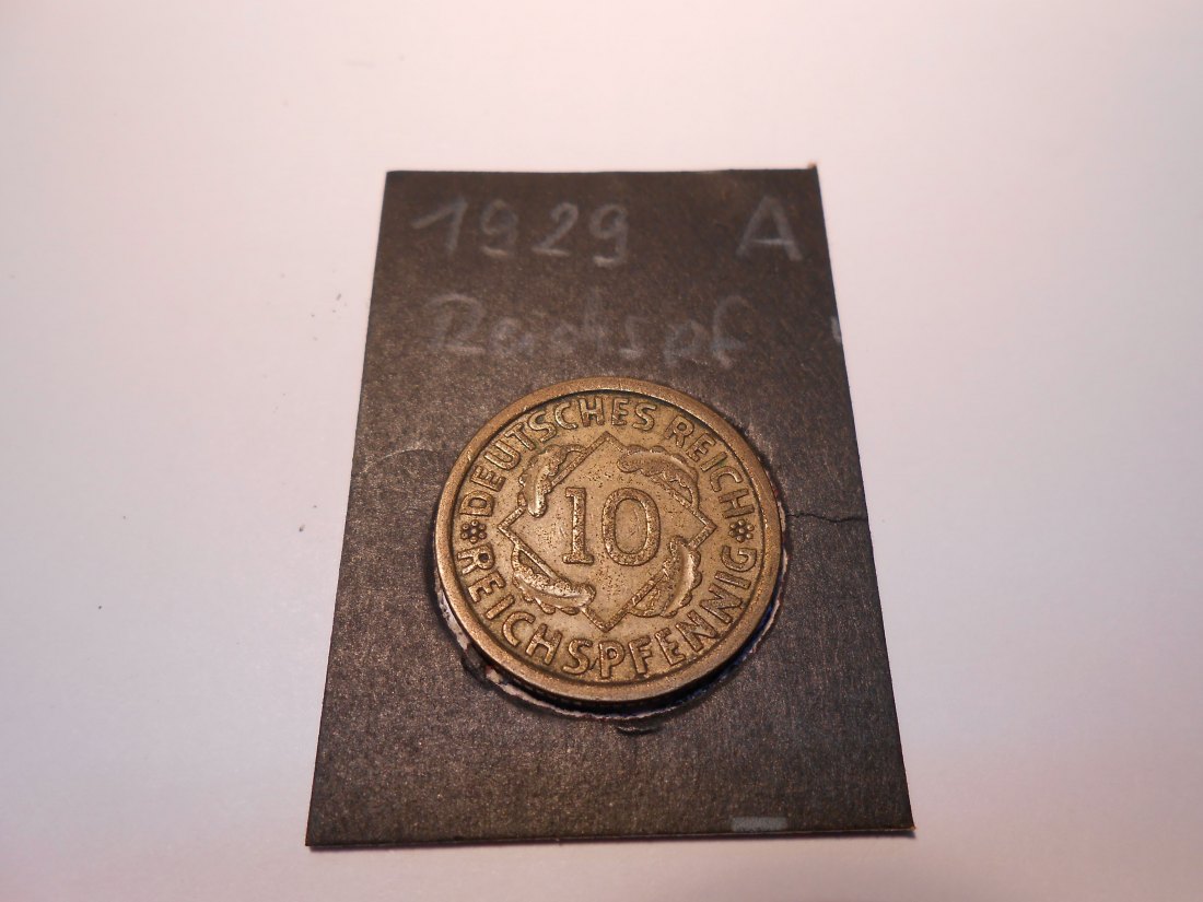  P34. 10 Reichspfennig, 1929 A, Al-Bronze   