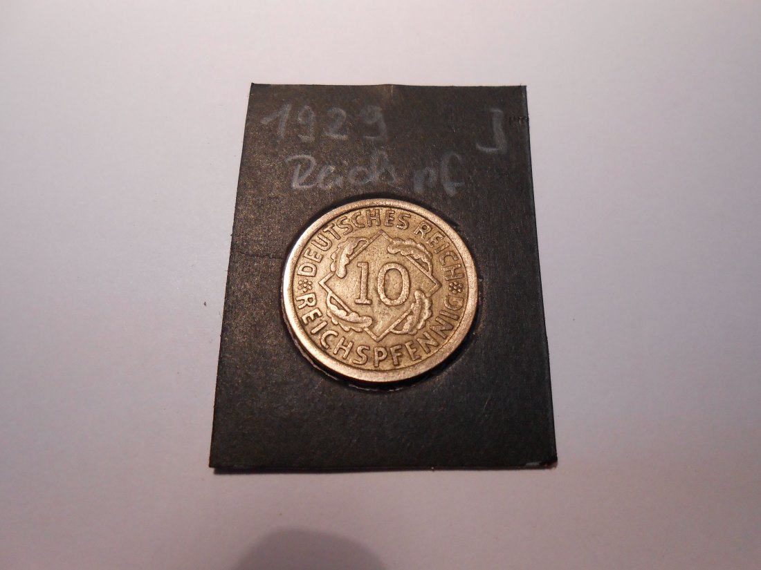  P35. 10 Reichspfennig, 1929 J, Al-Bronze   