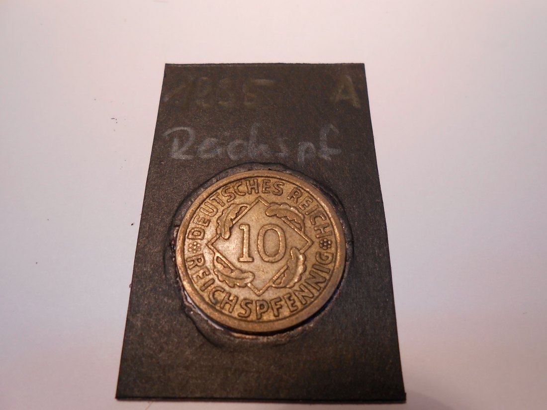  P37. 10 Reichspfennig, 1935 A, Al-Bronze   