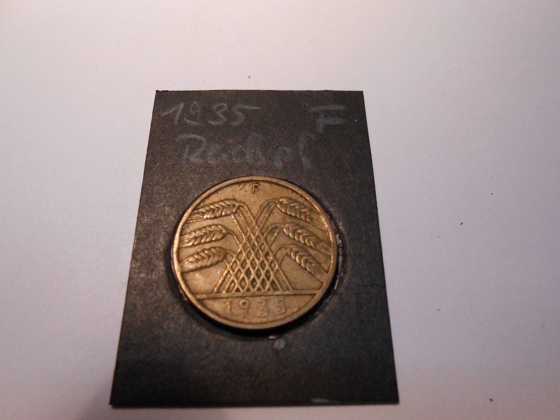  P40. 10 Reichspfennig, 1935 F, Al-Bronze   