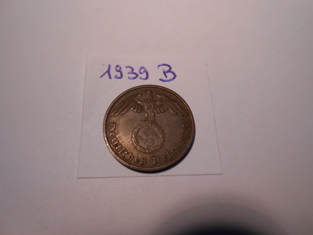  P48. 2 Reichspfennig 1939 B, Bronze   