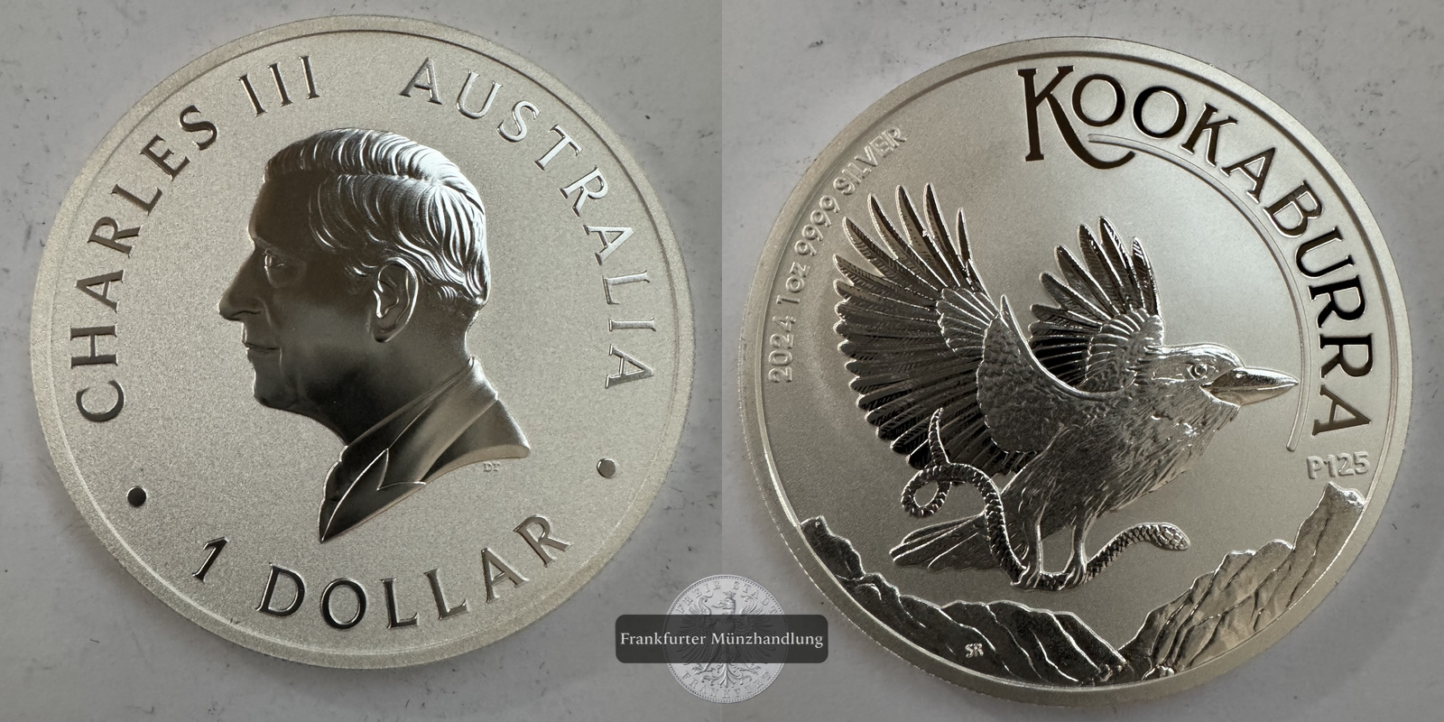  Australien. 1 Dollar 2024 Kookaburra FM-Frankfurt KM#4719 Feinsilber: 31,1g   