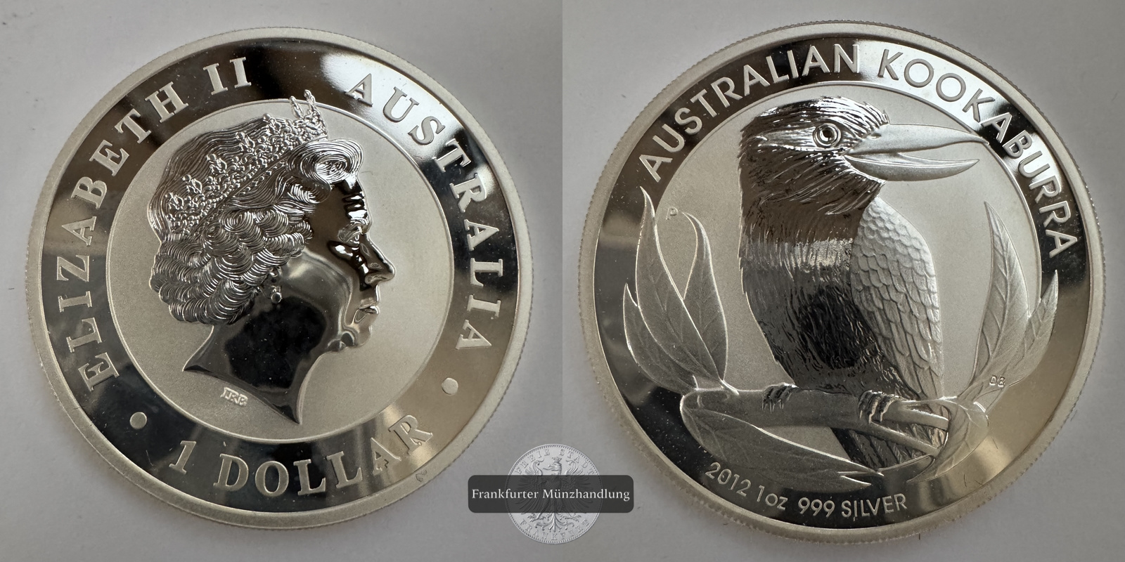  Australien  1 Dollar 2012 Kookaburra FM-Frankfurt KM#1692 Feinsilber: 31,1g   