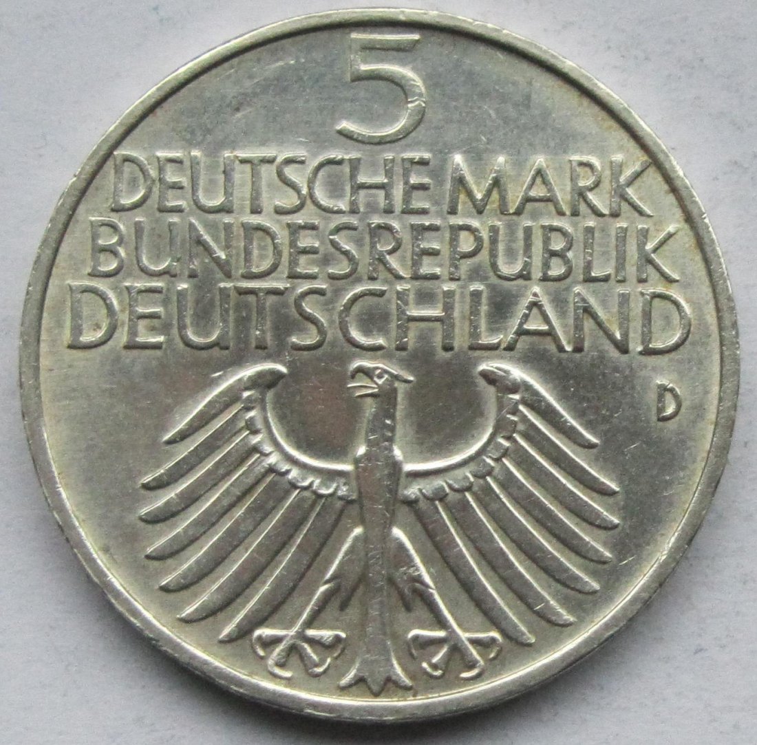  Deutschland: 5 DM Germanisches Museum 1952   