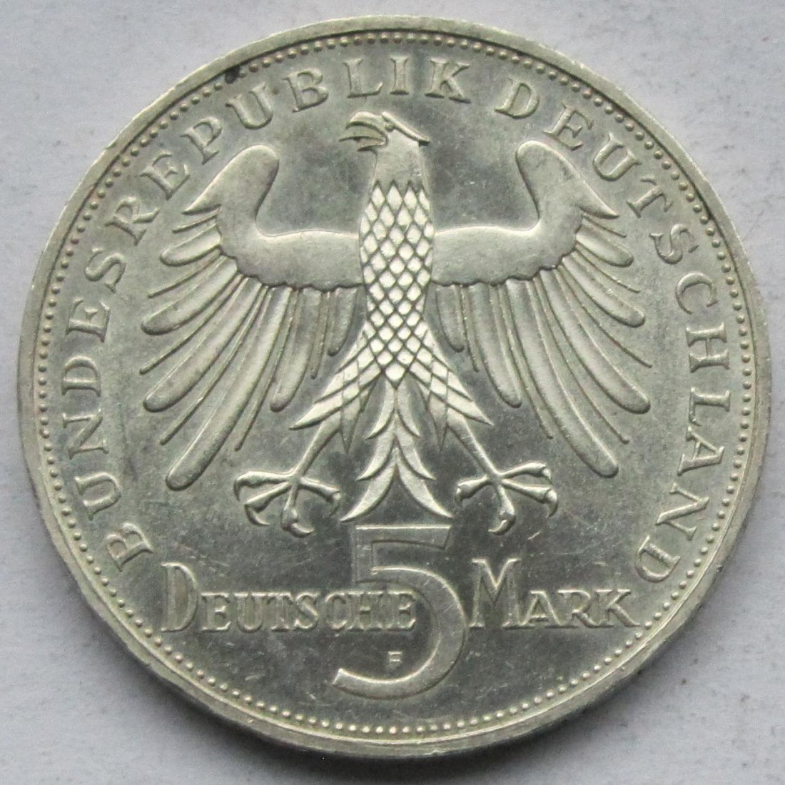  Deutschland: 5 DM Schiller 1955   