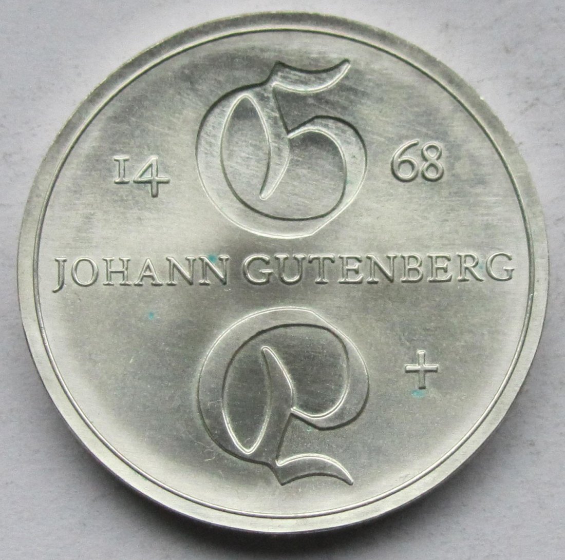  DDR: 10 Mark Gutenberg 1968   