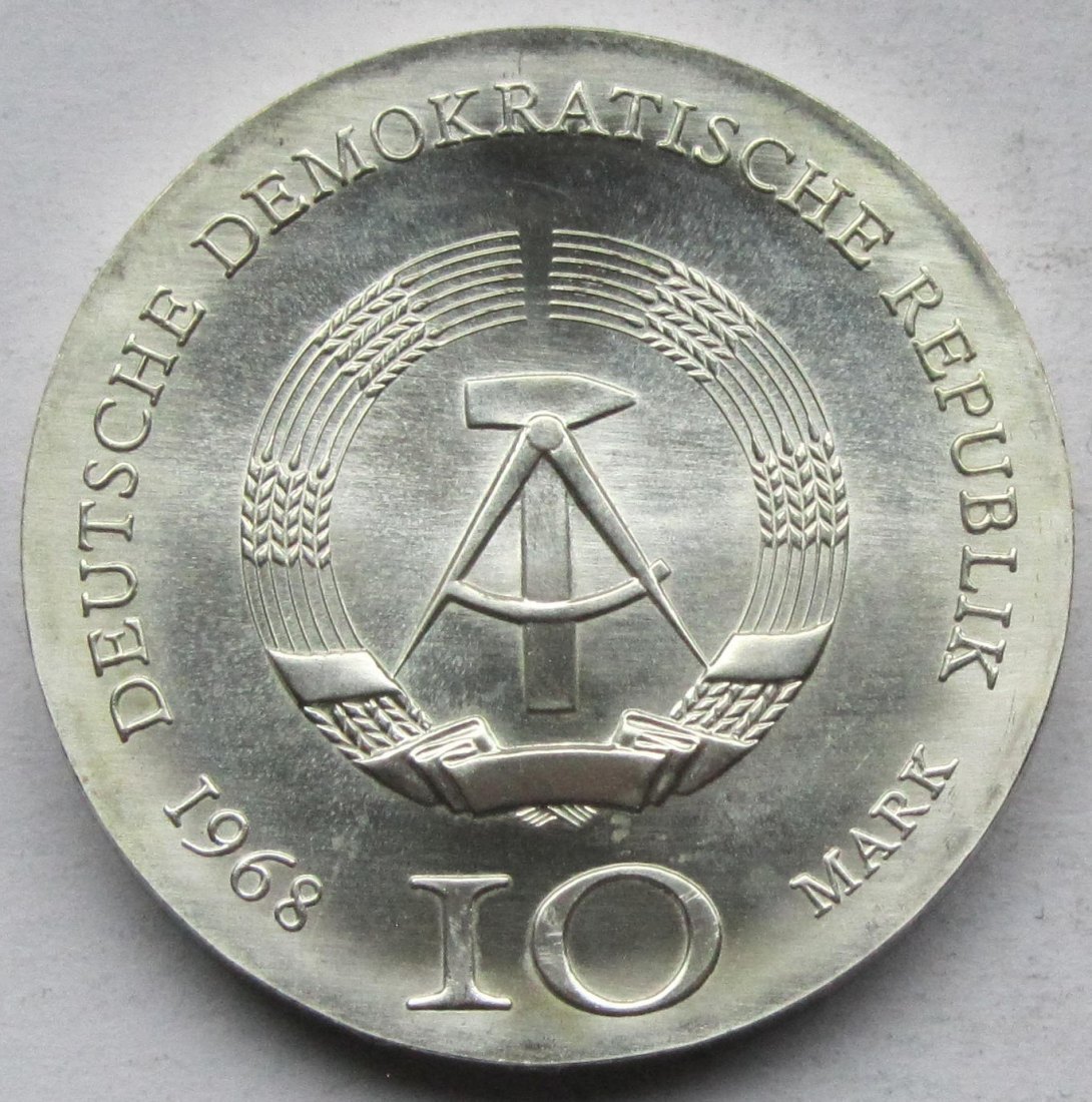  DDR: 10 Mark Gutenberg 1968   