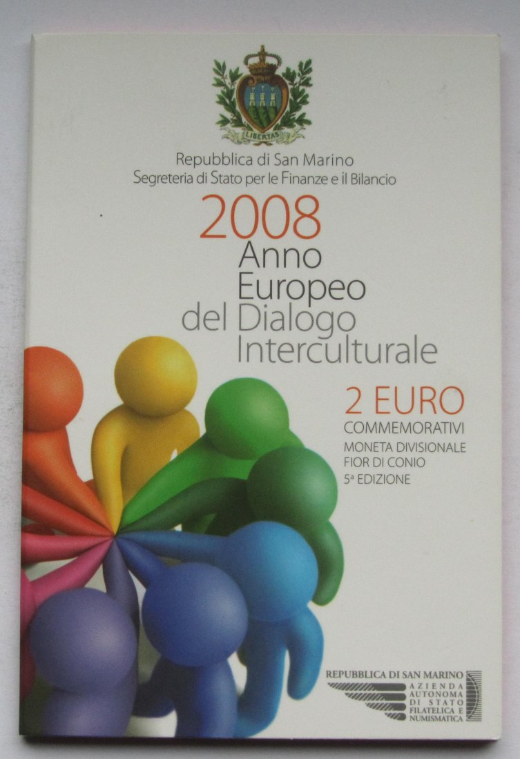  San Marino: 2 Euro Interkultureller Dialog 2008   