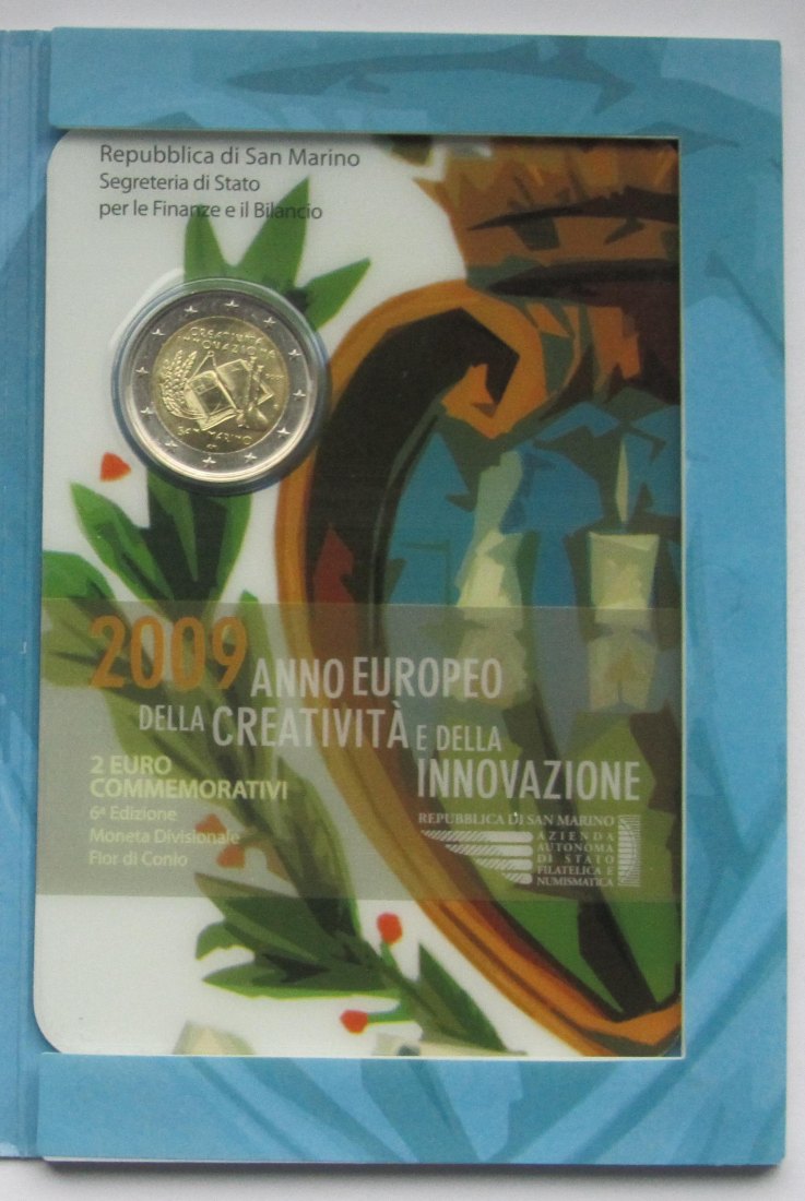  San Marino: 2 Euro Kreativität und Innovation 2009   